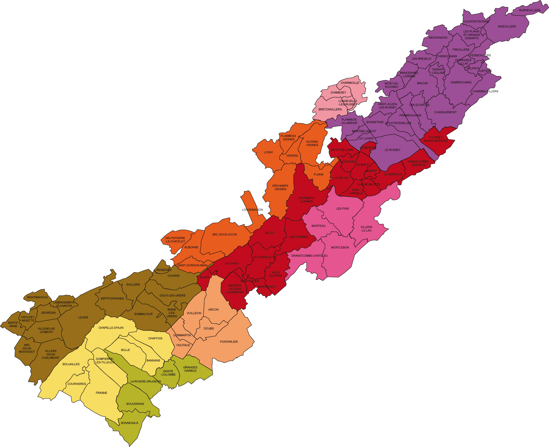 Carte : Le second plateau