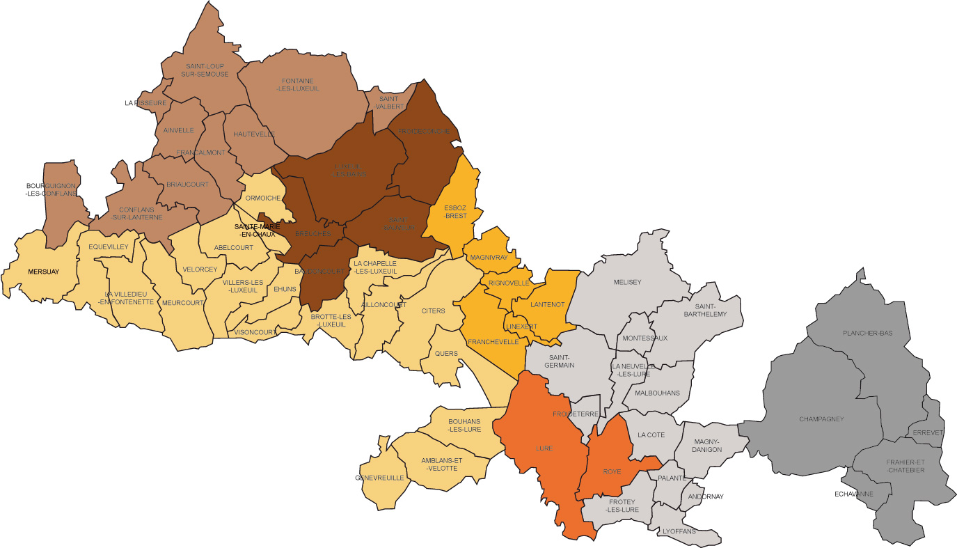 Carte : La dépression sous-vosgienne