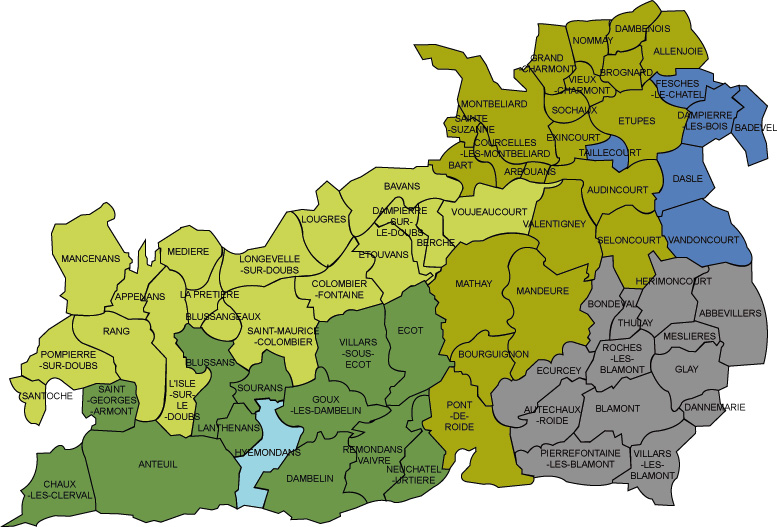 Carte : Le bas-pays