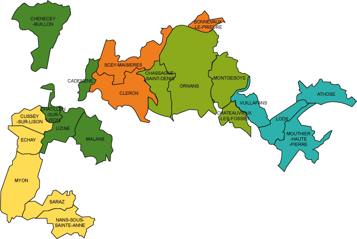 Carte : L'ensemble Loue-Lison