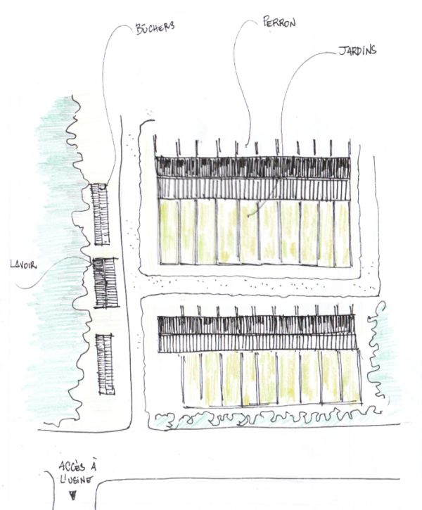 Plan masse schématique, CAUE 25