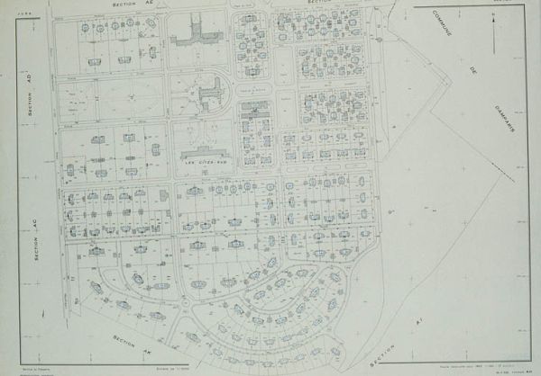 Plan de la cité Tavaux (39). Base Mérimée IA00125888 © Région Franche-Comté, Inventaire du patrimoine