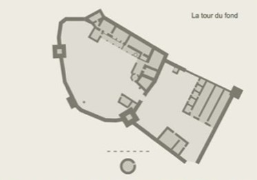 Plan château Oricourt (70) haute cour et basse cour Plan château Oricourt (70) haute cour et basse cour