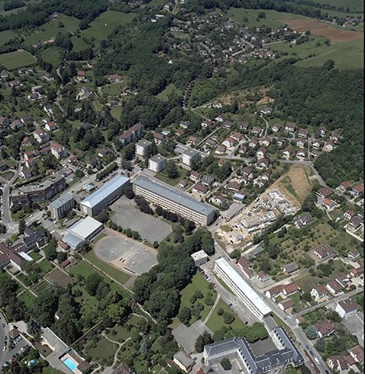 Vue aérienne Lycée Jean-Michel Lons le Saunier (39)