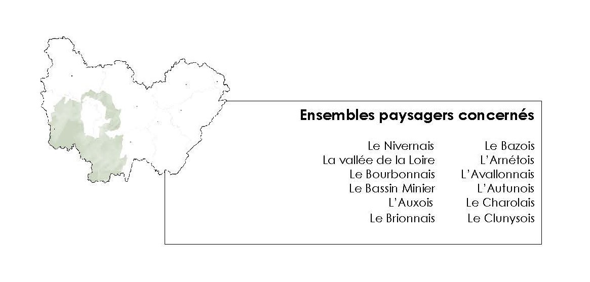 Localisation paysages collinaires en BFC DREAL 2019