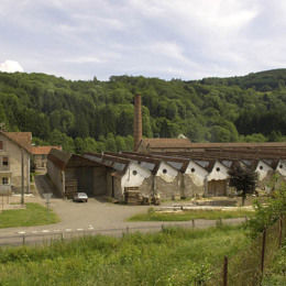 Usine de tissage, toiture en sheds (Société Cotonnière du Breuchin en 1927) - photo Patrimoine en BFC 2005, notice Dossier IA70000114 - CORRAVILLERS (70310)