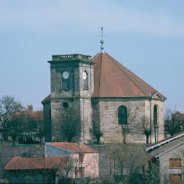 Eglise de Blondefontaine (70) P. Blandin 1992 Inventaire MH - BLONDEFONTAINE (70500)