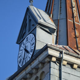 La Mouille église détail horloge clocher caue39 2014 - LA MOUILLE (39400)
