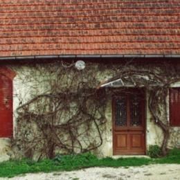 Villers-Farlay, Jura, mars 2001 caue39. Porte d'entrée en bois - VILLERS-FARLAY (39600)