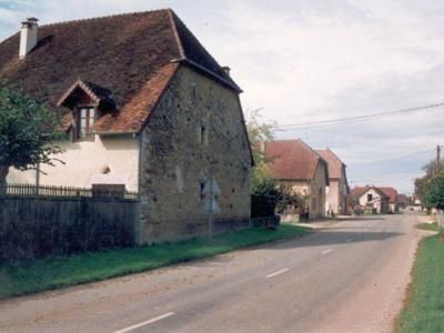 La Ferté, Jura, janv 2000 caue39. Ferme bloc de volume simple, Bresse jurassienne - LA FERTE (39600)