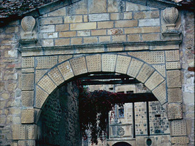 Porte d'entrée du château de Bougey - BOUGEY (70500)