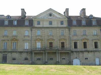 Construit en 1774, la façade du château, très simple, est animée en son centre par un balcon à décrochement de trois travées, soutenu par des colonnes. Cet avant-corps est coiffé, au dessus de l’étage de comble formant attique, d’un fronton triangulaire rompant la ligne des toits. Le seul élément décoratif est, au premier étage, l’alternance de frontons et corniches au dessus des fenêtres. - ARLAY (39140)