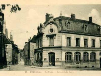 Dole, Jura, carte postale ancienne : la Poste - DOLE (39100)