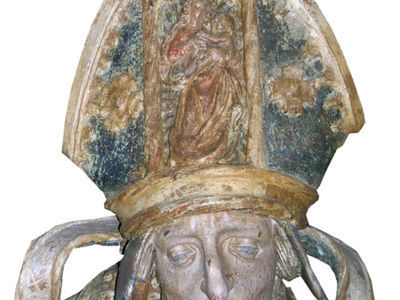 <p>Eglise Saint-L&eacute;ger (XIIe/XIVe si&egrave;cles, inscrit &agrave; l'inv. sup.) - int&eacute;rieur statuaire (restautation int&eacute;rieure simon buri architecte), avril 2005 simon buri phot. / CAUE39</p> - LES TERRES-DE-CHAUX (25190)