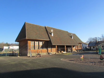 Ecole, architecte Jacques-Henry Le Même, 1938, photo Fondation du Patrimoine - RONCHAMP (70250)