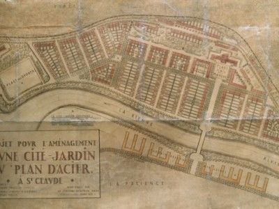 Projet de cité-jardin au Plan d'Acier, mars 1923 (cl. G. Guignou) - SAINT-CLAUDE (39200)